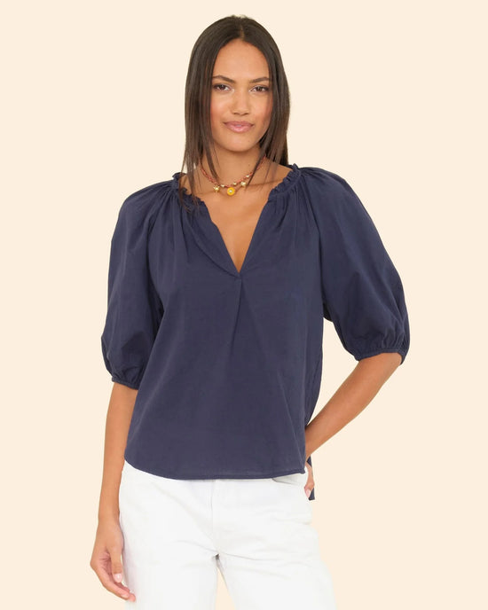 XiRENA Jules Top in Navy 