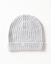 COLORI Ribbed Beanie in Shark 