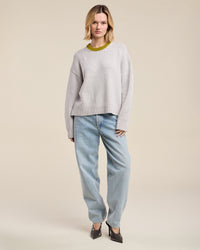 Calen L/S Sweater in Light Heather