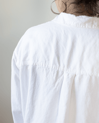 CP Shades Joss 1Pkt Button Down - Hemp Blend in White 