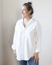 CP Shades Joss 1Pkt Button Down - Hemp Blend in White 