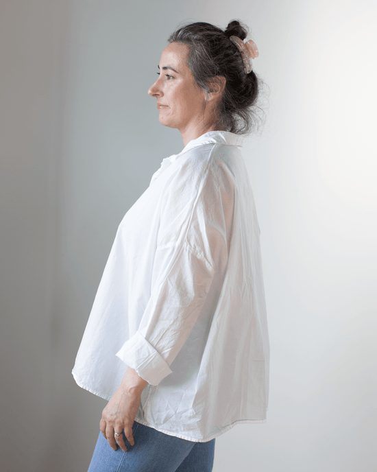 CP Shades Clothing Lissa Cotton Pullover in White