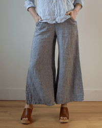 CP Shades Wendy Linen Twill Pants in Blue Chambray 