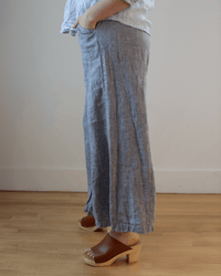 CP Shades Wendy Linen Twill Pants in Blue Chambray 