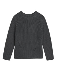 Demylee Clothing Daphne Cotton Sweater in Charcoal Heather
