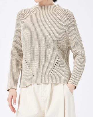 Daphne Cotton Sweater in Sand