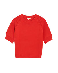 Demylee Chantal Cotton Top in Vermillion 
