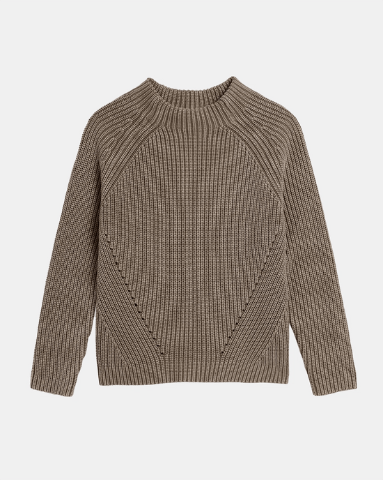 Demylee Daphne Washed Cotton Sweater in Bark 