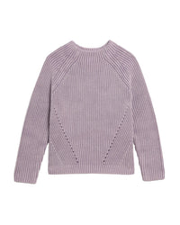 Demylee Daphne Washed Cotton Sweater in Thistle 2 - Bliss Boutiques