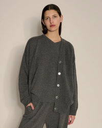 Demylee Elrich Cardigan in Dark Heather Grey 