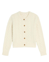 Demylee Hope Merino Wool Cardigan in Ivory 3 - Bliss Boutiques