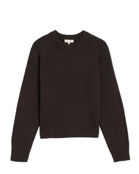 Demylee Imogen Cotton Cashmere Sweater in Espresso 3 - Bliss Boutiques