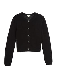 Demylee Josie Cotton Linen Cardigan in Black 2 - Bliss Boutiques
