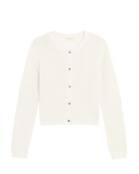 Demylee Josie Cotton Linen Cardigan in Off White 1 - Bliss Boutiques