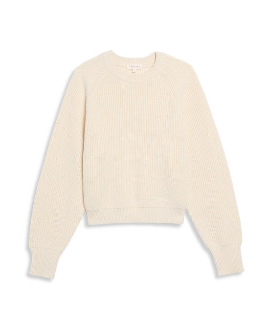 Demylee Juri Cotton Sweater in Off White 