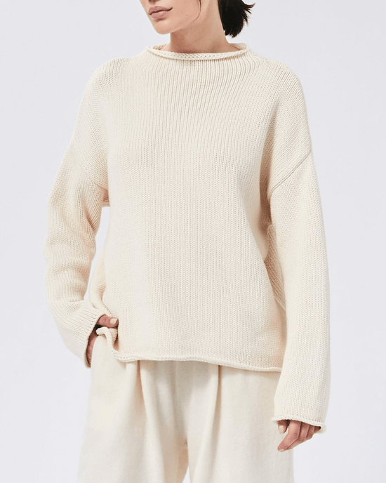 Demylee Lamis Boatneck Sweater in Off White 