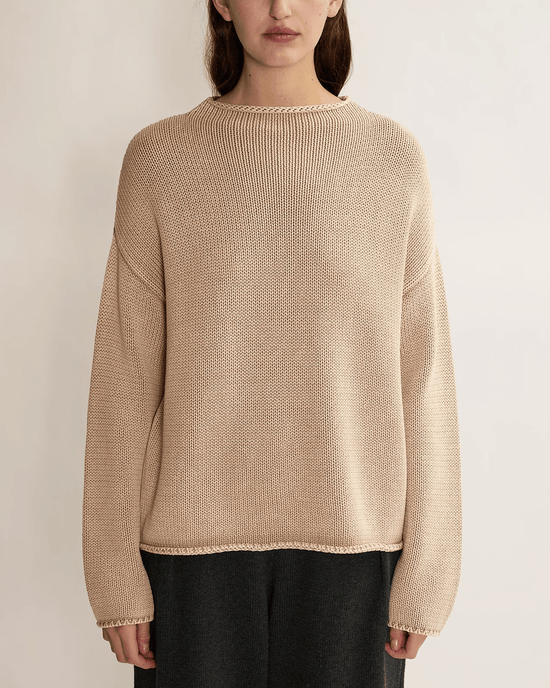 Demylee Lamis Boatneck Sweater in Sandstone 