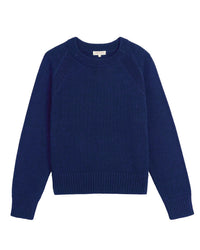 Demylee Natalia Cotton Sweater in Baltic Blue 2 - Bliss Boutiques