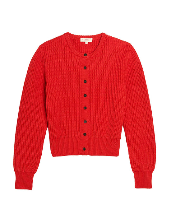 Demylee Riana Cotton Sweater in Vermillion 