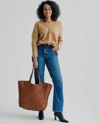 Dragon Diffusion Oversize Bag in Tan 