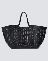 Dragon Diffusion's Window Shopper in Black leather tote bag against a neutral background.