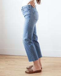 Edwin Denim Marli Ankle w/ Raw Hem in Blueprint