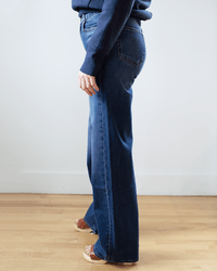 Edwin Marli Slate Wide Leg in Fleet 