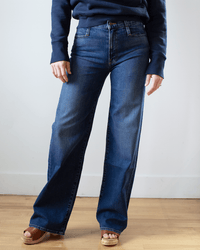 Edwin Marli Slate Wide Leg in Fleet 