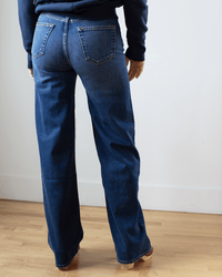 Edwin Marli Slate Wide Leg in Fleet 