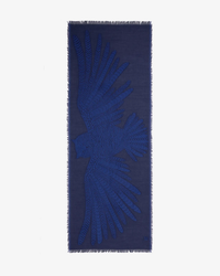 Scarf / Etole 70 3D Hedwige in Blue
