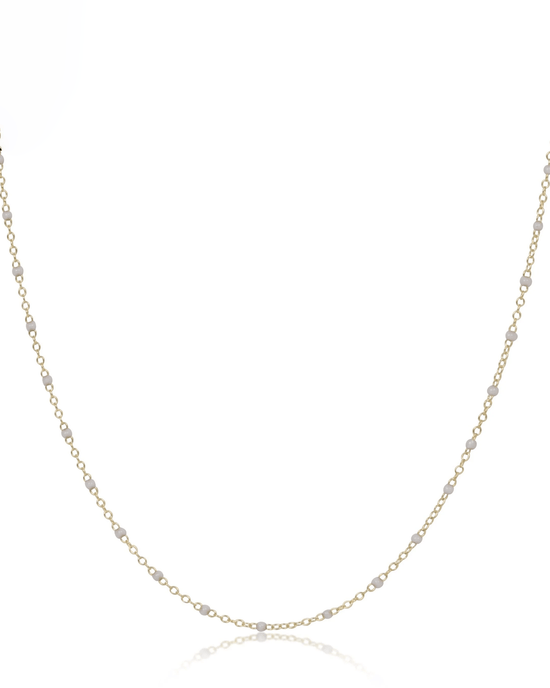 enewton 17" Choker Simplicity Chain Gold - 2mm Pearl 