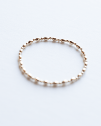 enewton Harmony Grateful Pattern 2.5mm Bead Bracelet - Gold 
