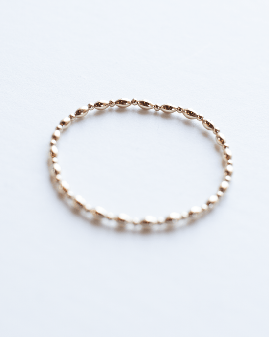 enewton Harmony Grateful Pattern 2.5mm Bead Bracelet - Gold 
