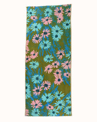 Épice 100% Cttn Daisies Scarf in Olive Green 