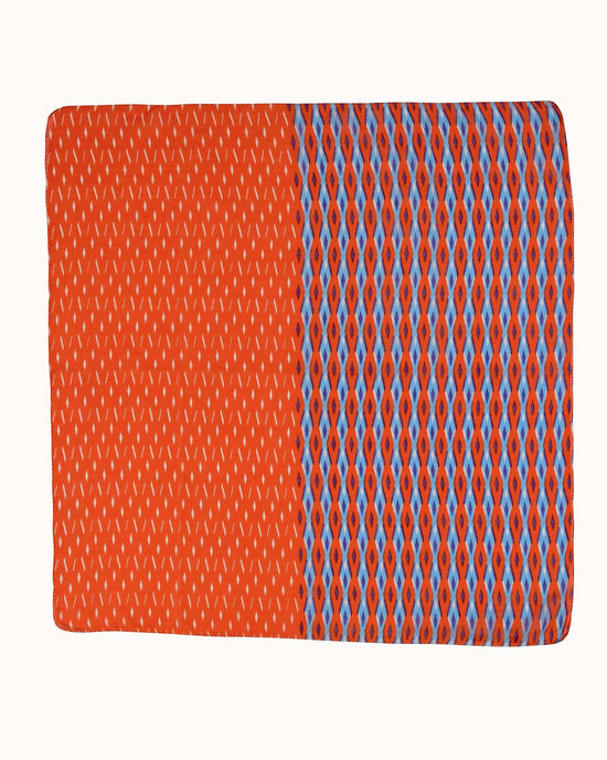 Épice 100% Cttn Split Diamonds Bandana in Orange 