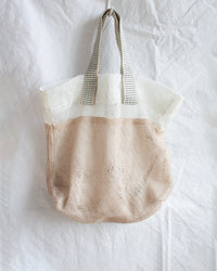 Épice Bi - Color Small Tote in White Sand 1 - Bliss Boutiques