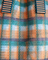 Épice Check Small Tote in Apricot 2 - Bliss Boutiques