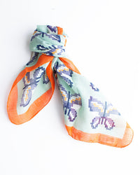 Épice Fairytale Emb 55x55 Bandana in Mint 1 - Bliss Boutiques
