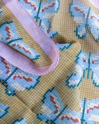 Épice Fairytale Emb 55x55 Bandana in Ochre 2 - Bliss Boutiques