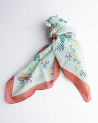 Épice Fairytale Emb 70x70 Bandana in Macha 1 - Bliss Boutiques