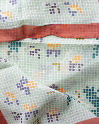 Épice Fairytale Emb 70x70 Bandana in Macha 2 - Bliss Boutiques