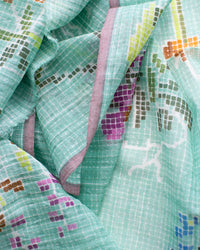 Épice Fairytale Emb 80x190 Scarf in Mandarine 2 - Bliss Boutiques