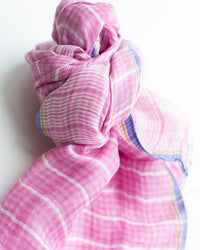 Épice Woven Check Scarf in Rose 3 - Bliss Boutiques