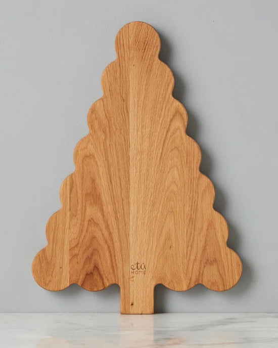 etúHOME Scalloped Tree Cutting Board, Large 