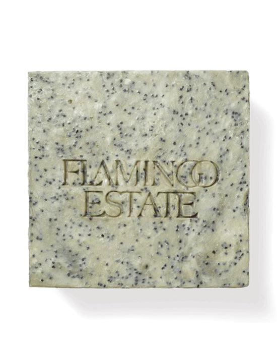 Flamingo Estate Home Morning Exfoliating Peppermint Soap Brick