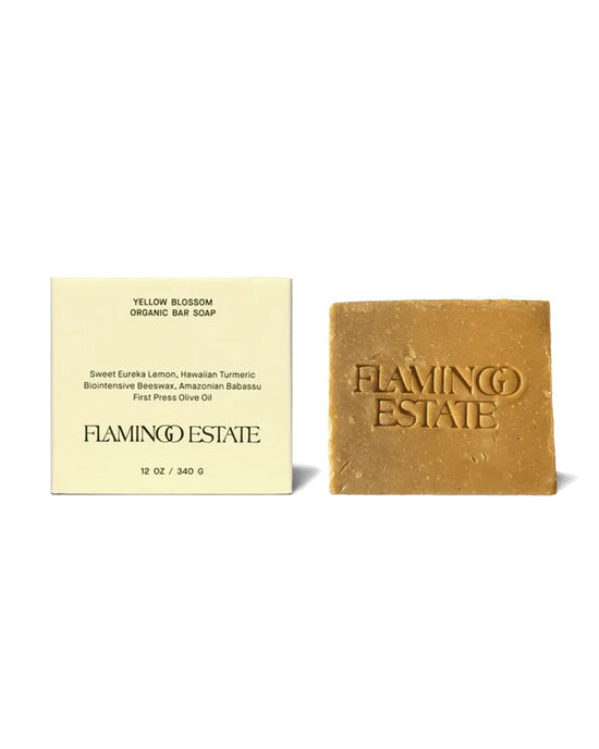 Flamingo Estate Home Yellow Blossom Soap Brick
