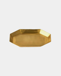 Fog Linen Work Home Brass Long Octagon Plate - Various Sizes
