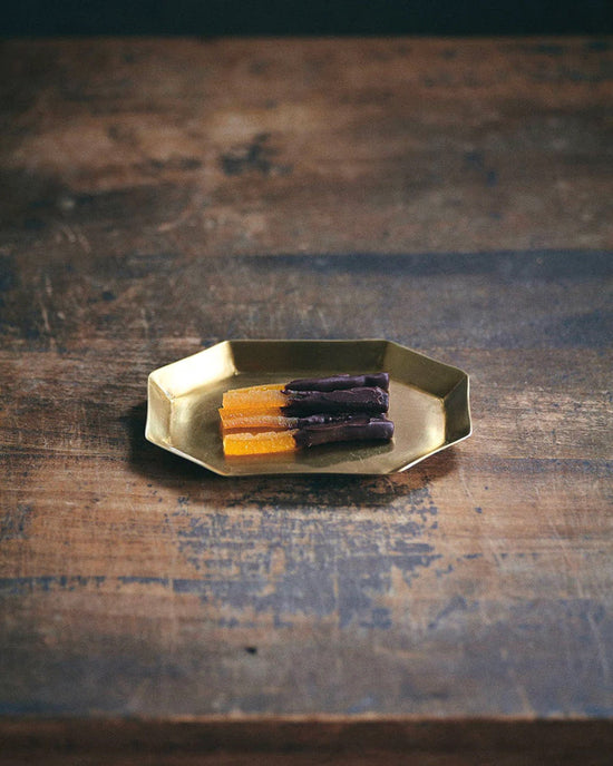 Fog Linen Work Home Brass Long Octagon Plate - Various Sizes