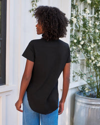 Frank & Eileen Charlotte Perfect Polo in Black 3 - Bliss Boutiques