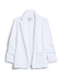Frank & Eileen Dublin Knit Blazer in White 